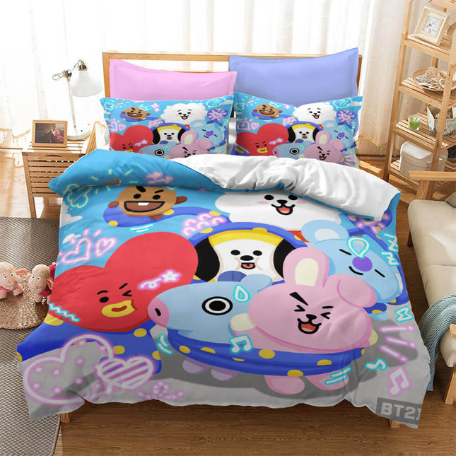 Cartoon image Cosplay Bedding Set Quilt Covers Without Filler