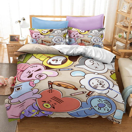 Cartoon image Cosplay Bedding Set Quilt Covers Without Filler