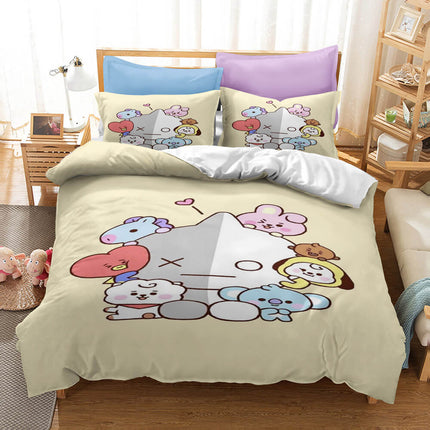 Cartoon image Cosplay Bedding Set Quilt Covers Without Filler