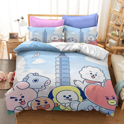 Cartoon image Cosplay Bedding Set Quilt Covers Without Filler