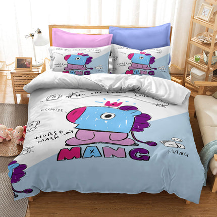 Cartoon image Cosplay Bedding Set Quilt Covers Without Filler