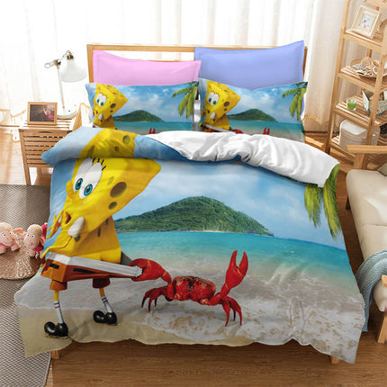 Cartoons SpongeBob SquarePants Bedding Sets Quilt Cover Without Filler