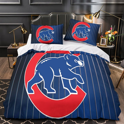 Chicago Cubs Bedding Set Quilt Cover Without Filler