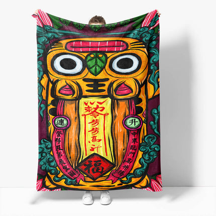 Chinese National Tide Elements Flannel Fleece Throw Cosplay Blanket