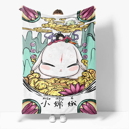 Chinese National Tide Elements Flannel Fleece Throw Cosplay Blanket
