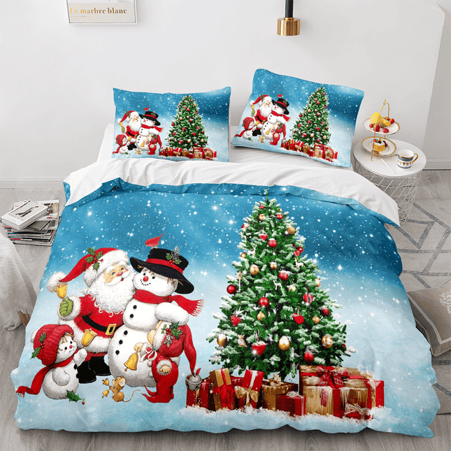 Christmas Santa Claus Bedding Sets Quilt Covers Without Filler