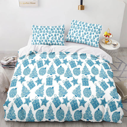 Christmas Santa Claus Bedding Sets Quilt Covers Without Filler