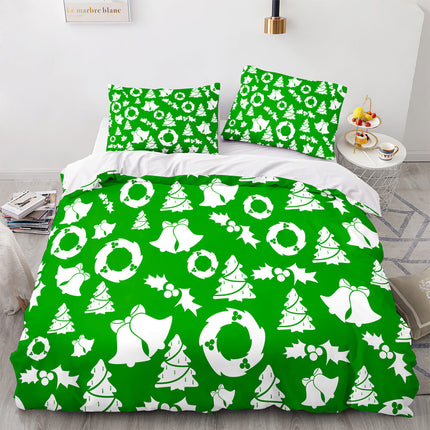 Christmas Santa Claus Bedding Sets Quilt Covers Without Filler