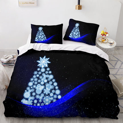 Christmas Santa Claus Bedding Sets Quilt Covers Without Filler