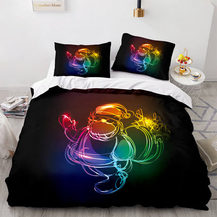 Christmas Script Bedding Sets Full Quilt Covers Without Filler