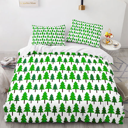 Christmas Script Bedding Sets Full Quilt Covers Without Filler