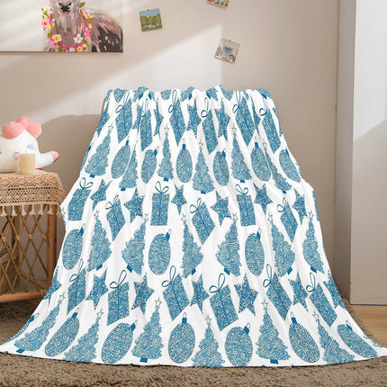 Christmas Theme Flannel Fleece Throw Cosplay Blanket