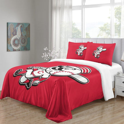 Cincinnati Reds Bedding Set Quilt Cover Without Filler