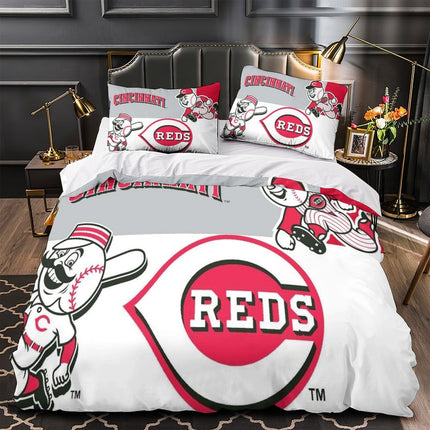 Cincinnati Reds Bedding Set Quilt Cover Without Filler