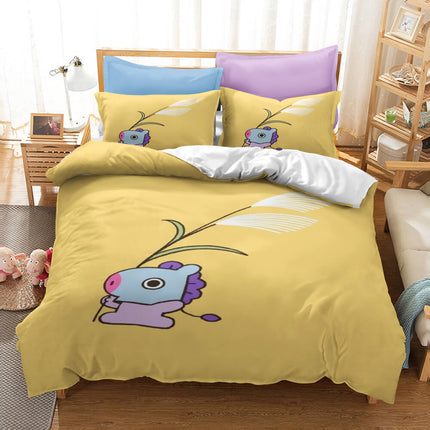 Classic Cartoon image Bedding Set Quilt Covers Without Filler