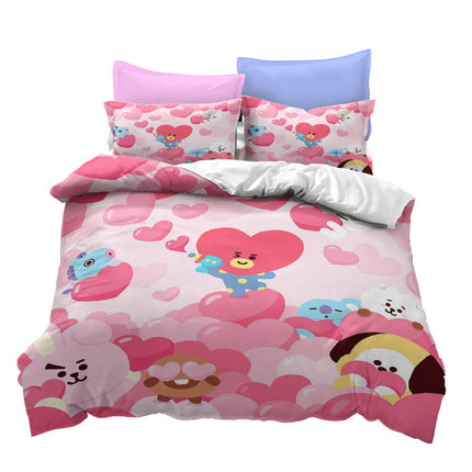 Classic Cartoon image Bedding Set Quilt Covers Without Filler