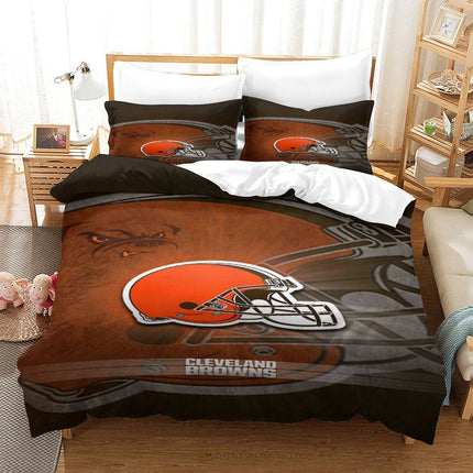 Cleveland Browns Bedding Set Duvet Cover Without Filler