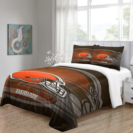 Cleveland Browns Bedding Set Duvet Cover Without Filler