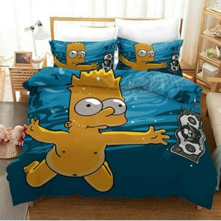 Comedy The Simpsons Bedding Sets Pattern Quilt Cover Without Filler