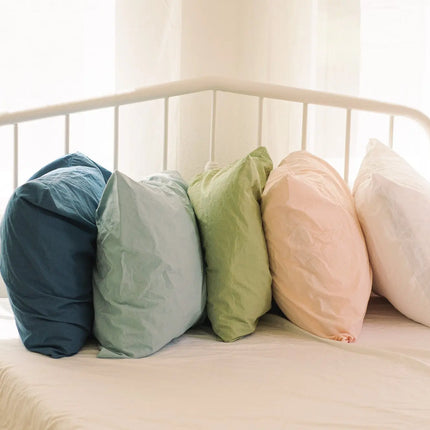 Crinkle Percale Organic Cotton Sheet Set + Pillowcases Nest Bedding® 