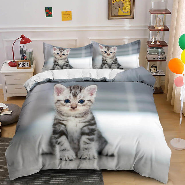 Cute Animal Pet Cats Bedding Set Quilt Covers Without Filler