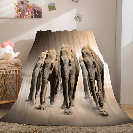 Cute Animals Soft Flannel Fleece Throw Blanket