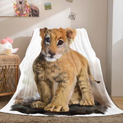 Cute Animals Soft Flannel Fleece Throw Blanket