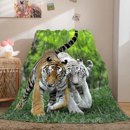 Cute Animals Soft Flannel Fleece Throw Blanket