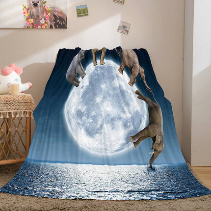 Cute Animals Soft Flannel Fleece Throw Cosplay Blanket