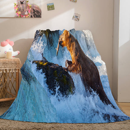 Cute Animals Soft Flannel Fleece Throw Cosplay Blanket