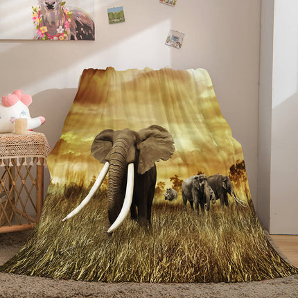 Cute Animals Soft Flannel Fleece Throw Cosplay Blanket