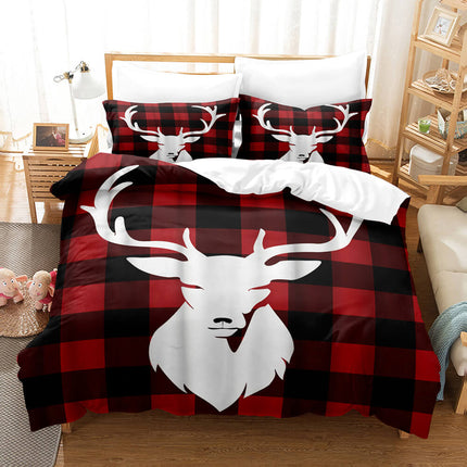 Cute Pere David's deer Elk Bedding Set Quilt Cover Without Filler