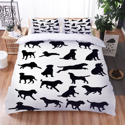 Cute Pet Dog Puppy Bedding Set Quilt Cover Without Filler