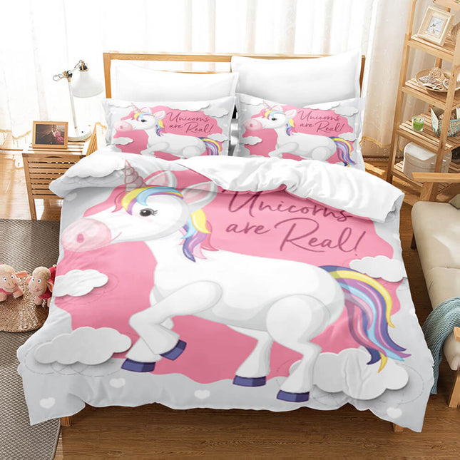 Cute Unicorn Bedding Set Quilt Covers Without Filler
