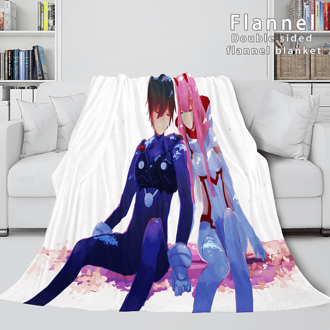 DARLING in the FRANXX Cosplay Flannel Blanket Throw
