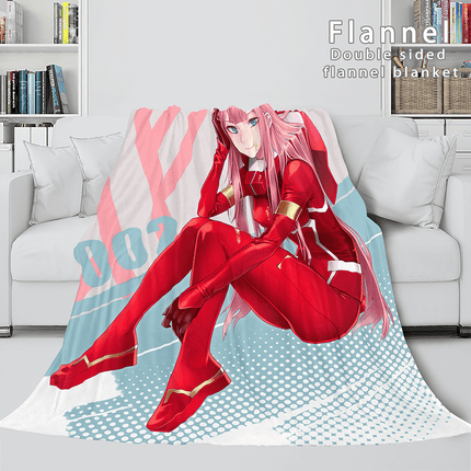 DARLING in the FRANXX Cosplay Flannel Blanket Throw