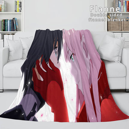 DARLING in the FRANXX Cosplay Flannel Blanket Throw