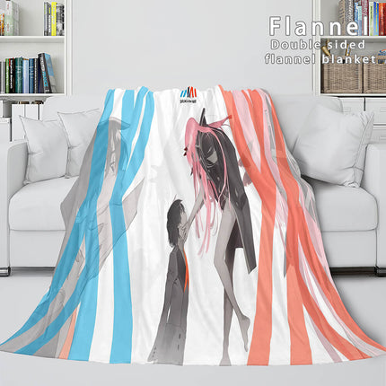 DARLING in the FRANXX Cosplay Flannel Blanket Throw