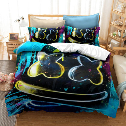DJ Marshmello Cosplay Bedding Set Quilt Covers Without Filler