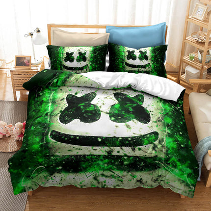 DJ Marshmello Cosplay Bedding Set Quilt Covers Without Filler