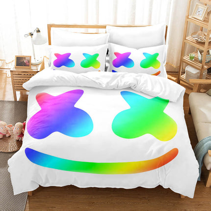 DJ Marshmello Cosplay Bedding Sets Quilt Covers Without Filler