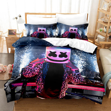 DJ Marshmello Cosplay Bedding Sets Quilt Covers Without Filler