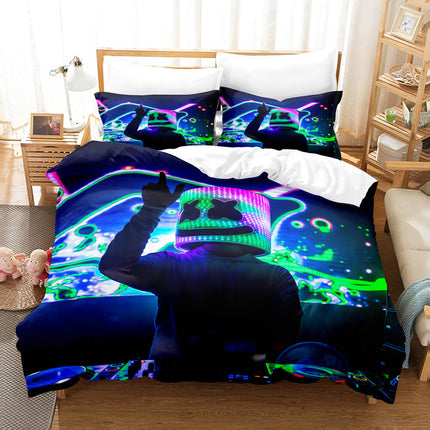 DJ Marshmello Cosplay Bedding Sets Quilt Covers Without Filler