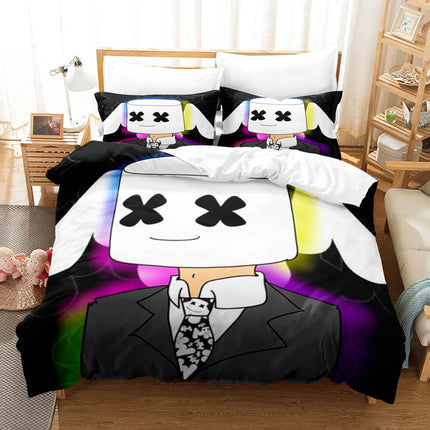 DJ Marshmello Cosplay Bedding Sets Quilt Covers Without Filler