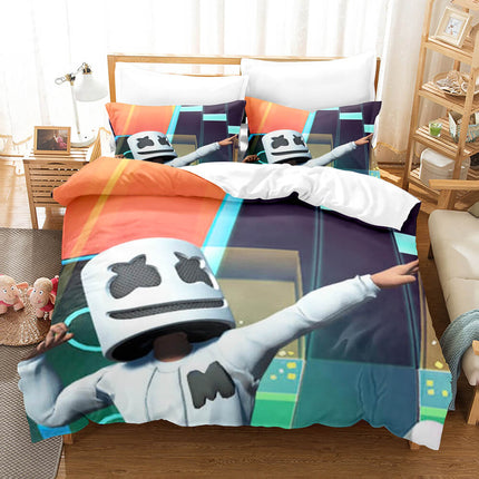 DJ Marshmello Cosplay Bedding Sets Quilt Covers Without Filler