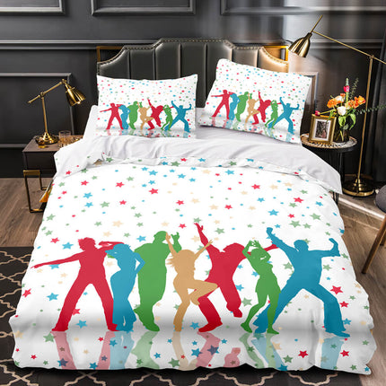 Dance Pattern Bedding Set Quilt Duvet Covers Bed Sets