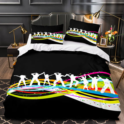 Dance Pattern Bedding Set Quilt Duvet Covers