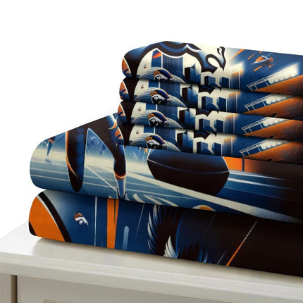Denver Broncos Bedding Set Duvet Cover Without Filler
