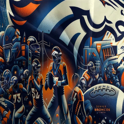 Denver Broncos Bedding Set Duvet Cover Without Filler