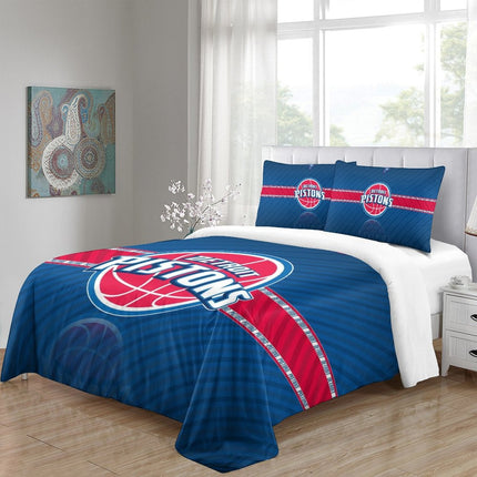 Detroit Pistons Bedding Set Duvet Cover Without Filler